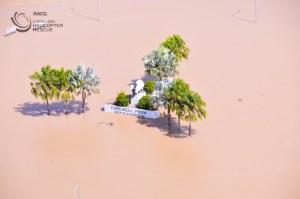 Rockhampton bull Debbie RACQ Helicopter