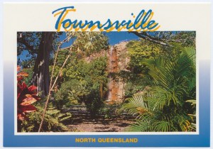 Townsville waterfall postcard