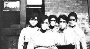 diphtheria flu masks 1919